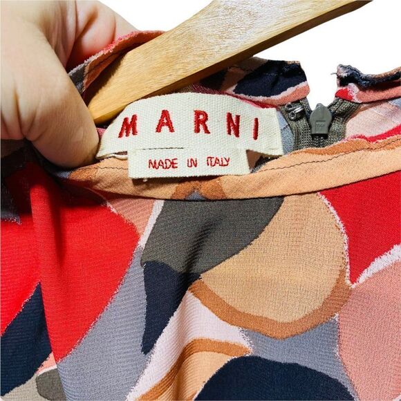 Marni Geometric Print Skirted Blouse - Picture 3 of 7